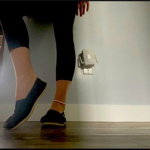 Black Toms size 36. Non smoking pet free home